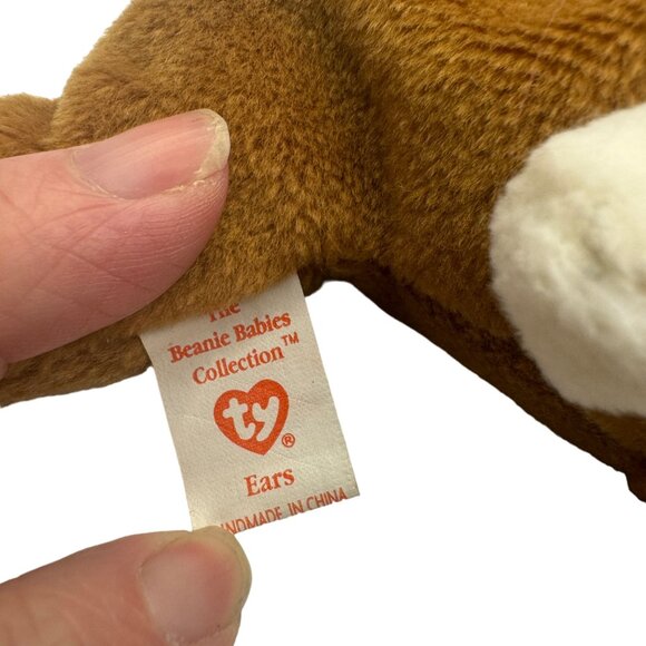 Vintage Ty Beanie Babies Collection Ears Rabbit Plush - Picture 4 of 7